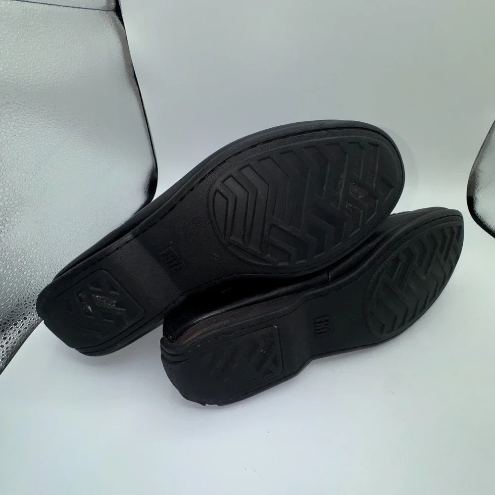 Frye Mens 10 Lewis Loafer Black‎ Oiled Leather Slip-On Driving Shoes 3480267-BLK